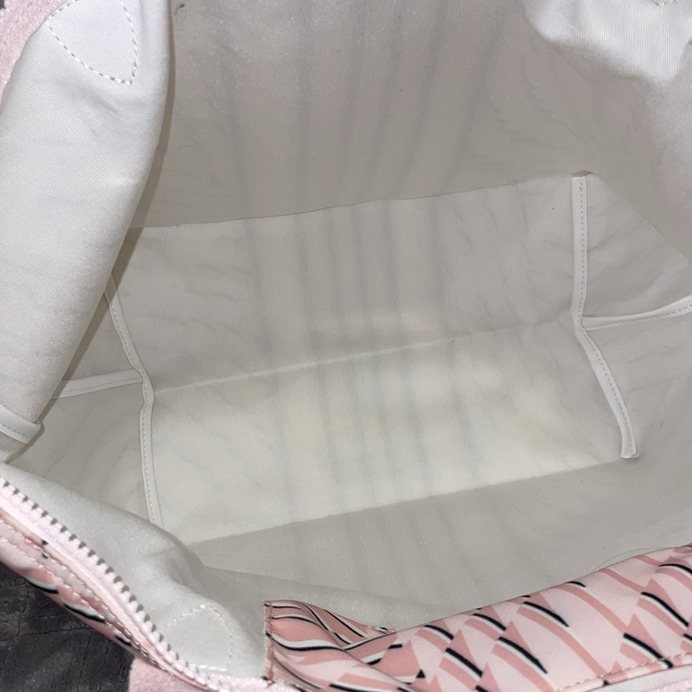 Longchamp Pink Patterned Nylon Tote Bag - Picture 12 of 15